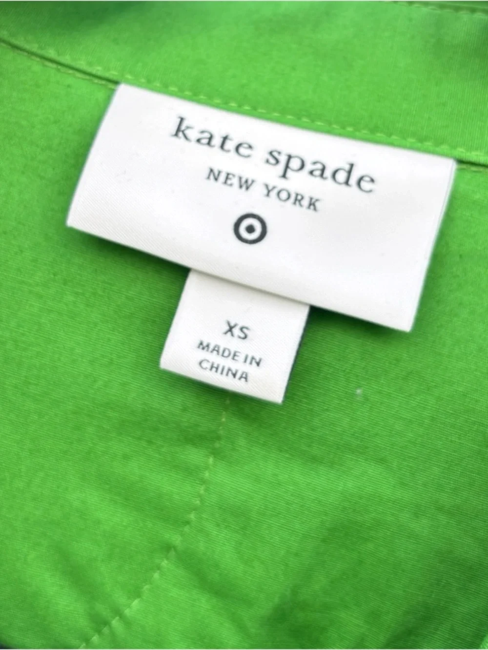 kate spade Bright Green Ruffle-Trim Midi Shirt Dress